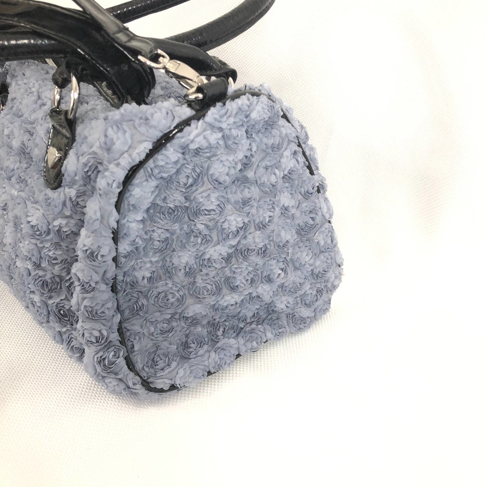 HOLD Betsey Johnson Lavender/Grey Rose Medium Bag - Picture 3 of 12